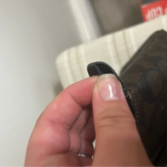 Coach Brown Shoulder Bag with Signature Monogram - Picture 8 of 11